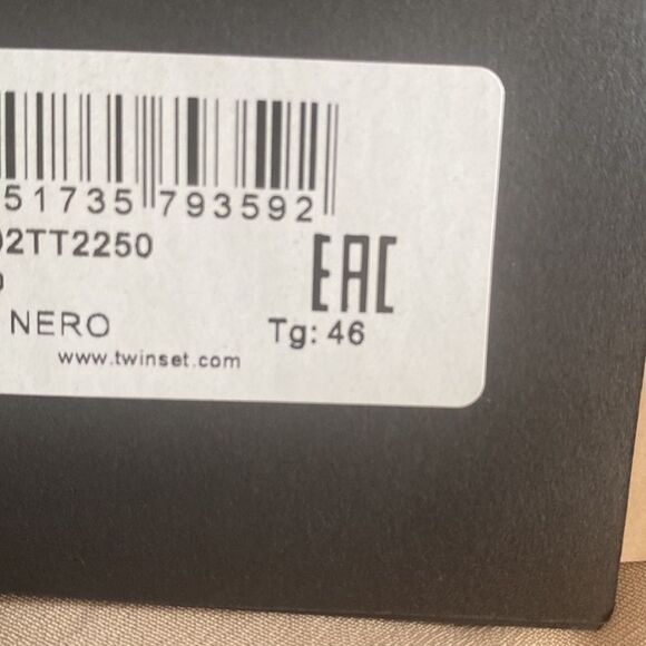 Twinset Milano Women’s Midi Sequin Abito Black Mini Dress size 46 10US NWT - Picture 5 of 5